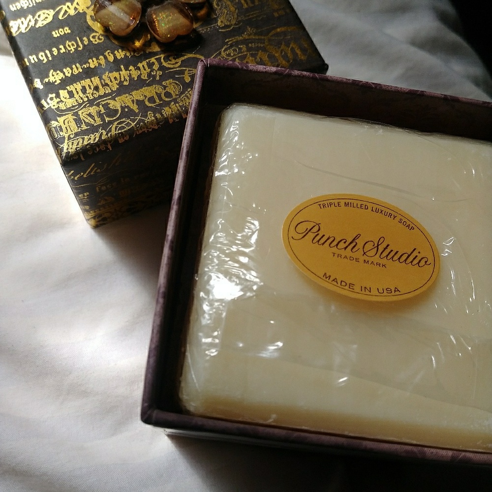 A musical box with soap